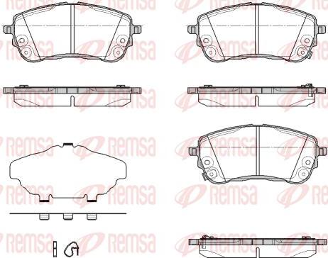 Kawe 1858 12 - Kit de plaquettes de frein, frein à disque cwaw.fr