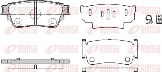 Kawe 1861 00 - Kit de plaquettes de frein, frein à disque cwaw.fr