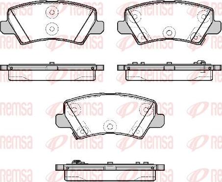 Kawe 1804 02 - Kit de plaquettes de frein, frein à disque cwaw.fr