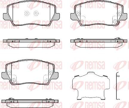 Kawe 1803 02 - Kit de plaquettes de frein, frein à disque cwaw.fr