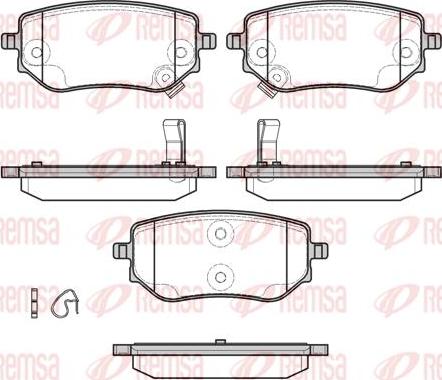 Kawe 1802 02 - Kit de plaquettes de frein, frein à disque cwaw.fr