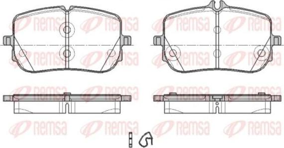 Kawe 1835 00 - Kit de plaquettes de frein, frein à disque cwaw.fr