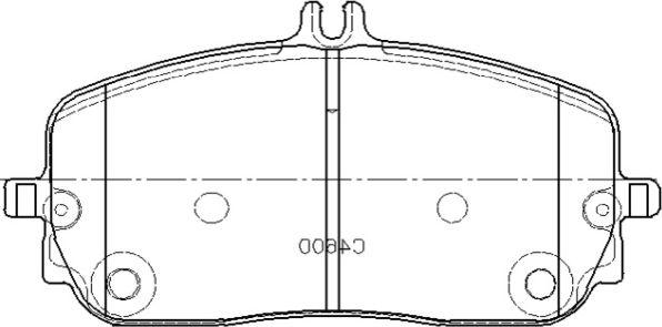 Kawe 1826 05 - Kit de plaquettes de frein, frein à disque cwaw.fr