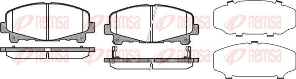 Kawe 1390 02 - Kit de plaquettes de frein, frein à disque cwaw.fr