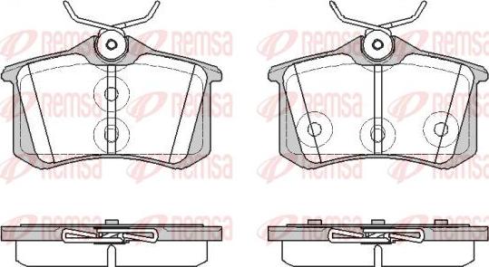 Kawe 1391 57 - Kit de plaquettes de frein, frein à disque cwaw.fr