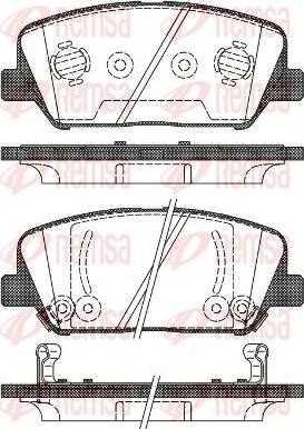 Kawe 1398 02 - Kit de plaquettes de frein, frein à disque cwaw.fr