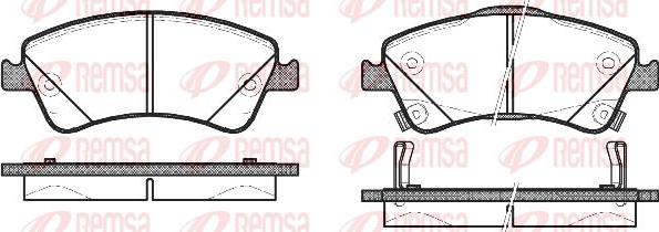 Kawe 1341 02 - Kit de plaquettes de frein, frein à disque cwaw.fr