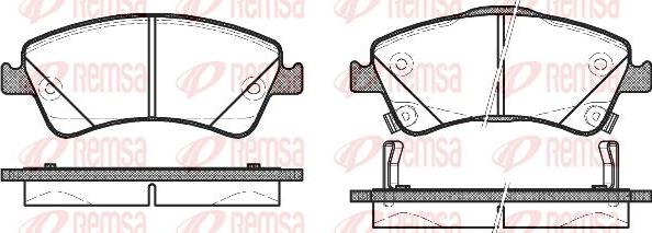 Kawe 1341 12 - Kit de plaquettes de frein, frein à disque cwaw.fr