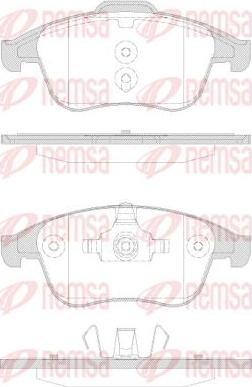 Kawe 1350 30 - Kit de plaquettes de frein, frein à disque cwaw.fr