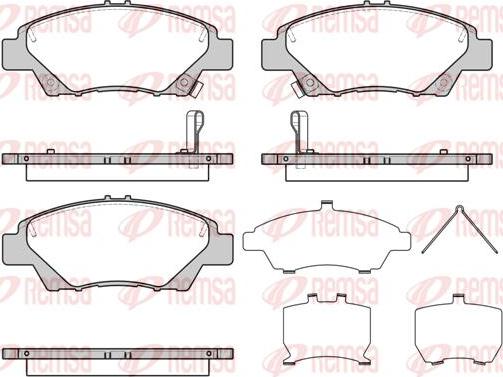 Kawe 1358 42 - Kit de plaquettes de frein, frein à disque cwaw.fr