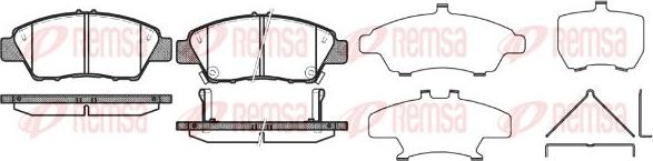 Kawe 1358 02 - Kit de plaquettes de frein, frein à disque cwaw.fr