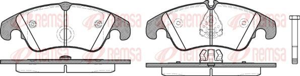 Kawe 1304 10 - Kit de plaquettes de frein, frein à disque cwaw.fr