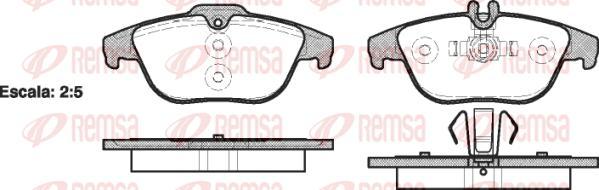 Kawe 1305 00 - Kit de plaquettes de frein, frein à disque cwaw.fr