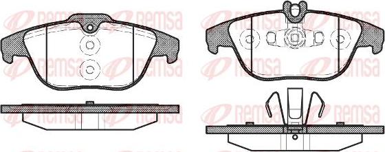 Kawe 1305 20 - Kit de plaquettes de frein, frein à disque cwaw.fr