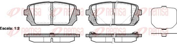 Kawe 1303 02 - Kit de plaquettes de frein, frein à disque cwaw.fr