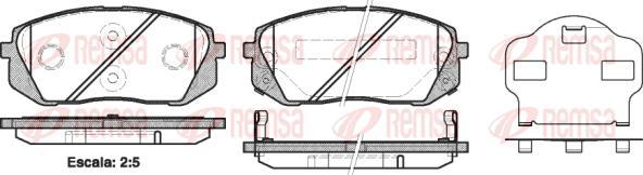 Kawe 1302 02 - Kit de plaquettes de frein, frein à disque cwaw.fr