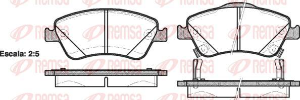 Kawe 1310 02 - Kit de plaquettes de frein, frein à disque cwaw.fr