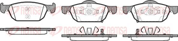 Kawe 1384 02 - Kit de plaquettes de frein, frein à disque cwaw.fr