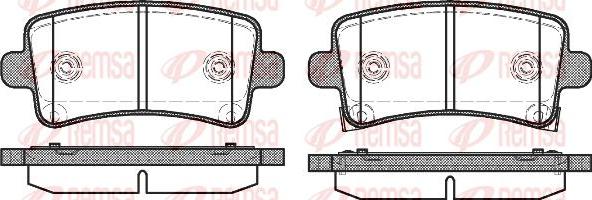 Kawe 1388 04 - Kit de plaquettes de frein, frein à disque cwaw.fr