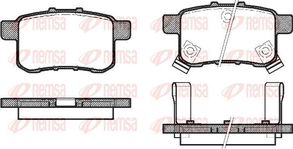 Kawe 1332 02 - Kit de plaquettes de frein, frein à disque cwaw.fr