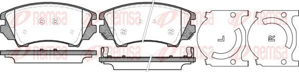 Kawe 1375 12 - Kit de plaquettes de frein, frein à disque cwaw.fr