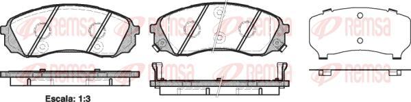 Kawe 1291 02 - Kit de plaquettes de frein, frein à disque cwaw.fr