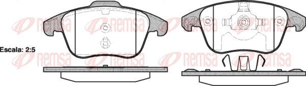 Kawe 1249 00 - Kit de plaquettes de frein, frein à disque cwaw.fr