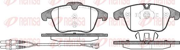 Kawe 1249 01 - Kit de plaquettes de frein, frein à disque cwaw.fr