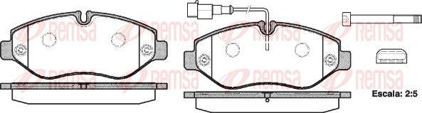 Kawe 1245 02 - Kit de plaquettes de frein, frein à disque cwaw.fr