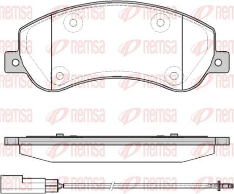 Kawe 1250 11 - Kit de plaquettes de frein, frein à disque cwaw.fr