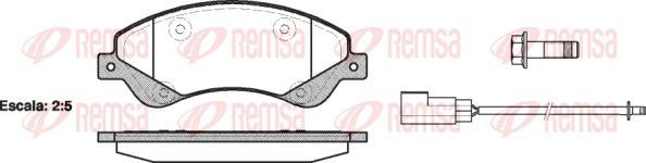 Kawe 1251 02 - Kit de plaquettes de frein, frein à disque cwaw.fr