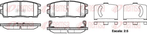 Kawe 1260 12 - Kit de plaquettes de frein, frein à disque cwaw.fr