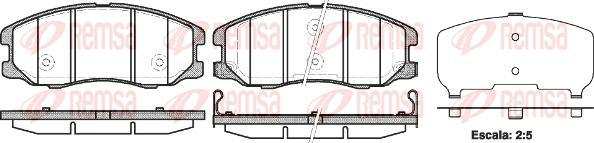 Kawe 1261 12 - Kit de plaquettes de frein, frein à disque cwaw.fr