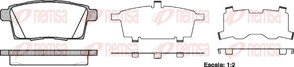 Kawe 1268 00 - Kit de plaquettes de frein, frein à disque cwaw.fr