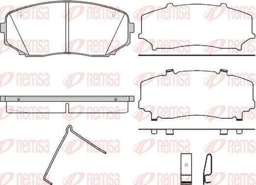 Kawe 1267 02 - Kit de plaquettes de frein, frein à disque cwaw.fr