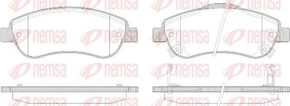 Kawe 1289 02 - Kit de plaquettes de frein, frein à disque cwaw.fr