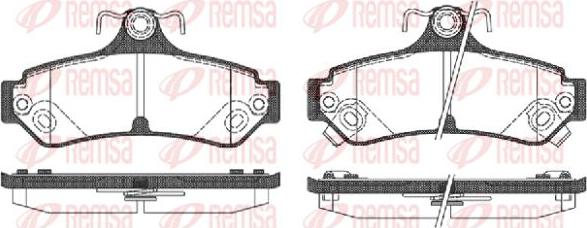 Kawe 1285 12 - Kit de plaquettes de frein, frein à disque cwaw.fr