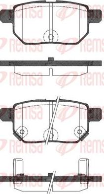 Kawe 1286 22 - Kit de plaquettes de frein, frein à disque cwaw.fr