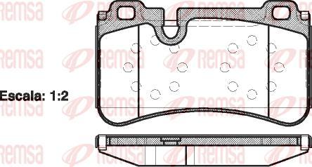 Kawe 1280 00 - Kit de plaquettes de frein, frein à disque cwaw.fr