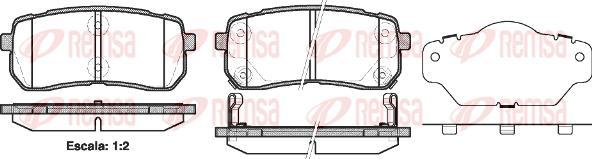 Kawe 1288 02 - Kit de plaquettes de frein, frein à disque cwaw.fr