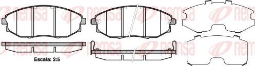 Kawe 1223 02 - Kit de plaquettes de frein, frein à disque cwaw.fr