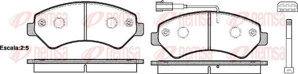 Kawe 1275 01 - Kit de plaquettes de frein, frein à disque cwaw.fr