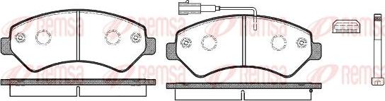 Kawe 1275 12 - Kit de plaquettes de frein, frein à disque cwaw.fr