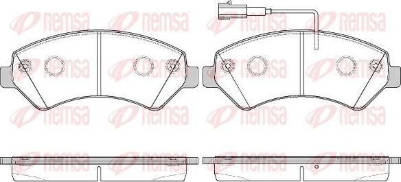 Kawe 1275 22 - Kit de plaquettes de frein, frein à disque cwaw.fr