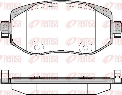 Kawe 1724 08 - Kit de plaquettes de frein, frein à disque cwaw.fr