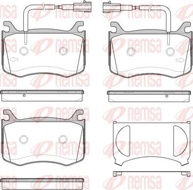 Kawe 1721 02 - Kit de plaquettes de frein, frein à disque cwaw.fr