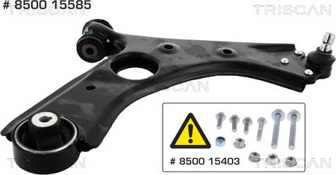 Kawe 8500 15585 - Bras de liaison, suspension de roue cwaw.fr