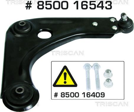 Kawe 8500 16543 - Bras de liaison, suspension de roue cwaw.fr