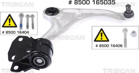 Kawe 8500 165035 - Bras de liaison, suspension de roue cwaw.fr