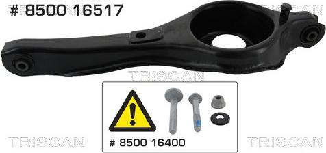 Kawe 8500 16517 - Bras de liaison, suspension de roue cwaw.fr